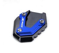 Kickstand Extender Motorcycle Side Stand Pad For XMAX300 X-MAX300 XMAX 300 Kickstand Plate Extension Foot Support Pads Extender Enlarge Motorbike Side Stand Plate Pad(Blue)