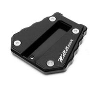Kickstand Extender Motorcycle Side Stand Pad Plate For Benelli TRK502X TRK 502X 2017-2022 Kickstand Extension Foot Support Enlarge,Valve Caps Motorbike Side Stand Plate Pad(Black)