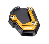 Kickstand Extender Motorcycle Side Stand Pad Plate For Loncin For Voge For Valico DS625X 625DSX DSX625 Kickstand Extension Extender Foot Enlarge Motorbike Side Stand Plate Pad(Gold)