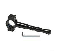 Kickstand Extension Bar Aluminium Alloy Side Stand Foot Extender for Motorcycle Stability on Mud Gold(Black)