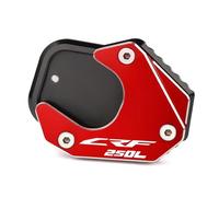 Kickstand Extension Pad For CRF250 CRF250RALLY CRF250L Motorcycle Kickstand Pad Foot Side Stand Extension Support Plate(For CRF250L Red)