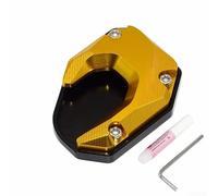 Kickstand Extension Pad for Honda CB650R CB500F - Heavy Duty Foot Bracket Support Plate Prevents Sinking in Grass for gravel Dirt Driveway Urban Riding Gear(Gold)