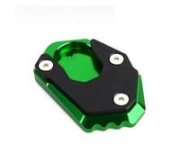 Kickstand Foot Enlarger Side Extension Kickstand Pad | For KAWASAKI 1000 Z1000 For NINJA 1000sx CNC machined billet 6061 aluminum Provides excellent grip(Green)