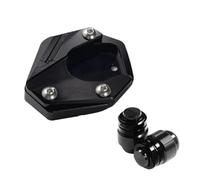 Kickstand Foot Pad Side Stand Extension For CB500X CB650R CB500F CB125R CB300R CB400X CBR650R CB 500X CB 650R Motorcycle Kickstand Pad(1 set black)