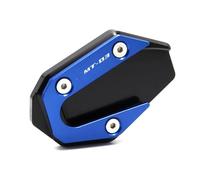 Kickstand Foot Side Extension Pad Support Plate Enlarge Stand For YAMAHA MT03 YZFR3 MT-125 2014-2019(Blue 1)