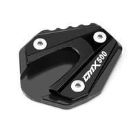 Kickstand Pad Motorcycle Kickstand Foot For H&onda Rebel 300 500 CMX300 CMX500 Side Stand Enlarger Pad Extension Support Plate Footpad Enlarge Plate(BLACK 1)
