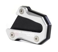 Kickstand Pad Motorcycle Kickstand Pad For H&onda GL1800 Goldwing 1800 2018-2022 Extender Foot Enlarge Side Stand Support Plate Footpad Enlarge Plate(Silver1)