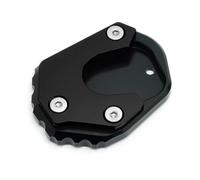 Kickstand Plate Motorcycle Accessories Kickstand Enlarger Foot Side Stand Pad Plate Enlarge For H-ONDA Cbr650r Cbr650f Cbr500r Cbr 650R 650F 500R 2013-2024(Black- Silver)
