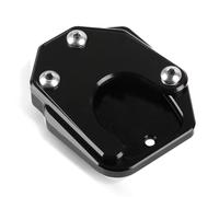 Kickstand Plate Motorcycle Kickstand Foot Side Stand Extension Pad Support Plate For H-ONDA CBR650R CB300R CB500R CBR650F CBR600RR CB150R 2017-2021(Black- Silver)