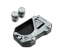 Kickstand Side Stand Pad For Cross Cub CC110 Motorcycle Small Foot Support Side Standing Mat Frame Widening And Enlargement Pad Tire Valve Cap