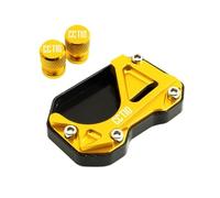Kickstand Side Stand Pad For Cross Cub CC110 Motorcycle Small Foot Support Side Standing Mat Frame Widening And Enlargement Pad Tire Valve Cap