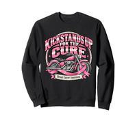 Kickstands Up for the Cure Biker Breast Cancer Awareness Sweatshirt