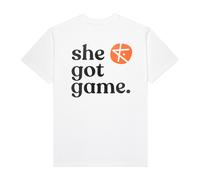 Kickz She Got Game Total Orange T-shirt White