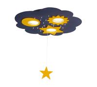 Kico Strea Stars & Moon 3 Light GX53 & LED Diode Flush Ceiling Light