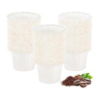 KICOCOFA Disposable Paper Coffee Filters, Keurig K Cup Paper Filters, 150 Count, White