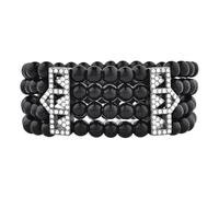 Kicomvi 1920s Imitation Pearl Bracelet Multi-Layered Elastic Pearls Wrist Bracelets Flapper Prom Party Costume Accessories for Women, elastic, imitation pearl, no gemstone