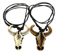 Kicomvi Artificial Bone Carving Sea Turtles Pendant Necklaces Handmade Hawaiian Tortoise Surfer Necklace for Women Men, Metal, no gems