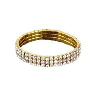 Kicomvi Crystal Stretch Bracelets Twinkle Sparkling Bridal Stackable Bracelet Bling Shining Wedding Elastic Band for Women, elastic, Crystal, crystal