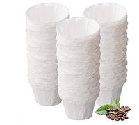 Kicovitifa Disposable Paper Coffee Filters, 300 Count, White, Fits Keurig Brewers (1.0 and 2.0), Reusable K-cup Pods