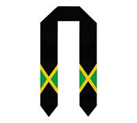Kicoyuaz Jamaica Jamaican Flag Graduation Stole/Sash/Scarf,Graduation Gift