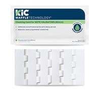 KICTeam - Waffletechnology® Cleaning Cards for Euro Currency Acceptors & Banknote Validators (15 Cards) - Presaturated with MiracleMagic® - 82mm Width