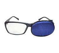 Kid/Adult Visual Acuity Recovery Silk Eye Cover, Training Amblyopia Strabismus Corrected Lazy Eye Patches for Glasses - Blue