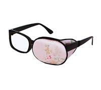 Kid/Adult Visual Acuity Recovery Silk Eye Mask Training Amblyopia Strabismus Corrected Lazy Eye Patches for Glasses(Pink Flower)