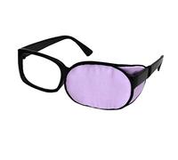 Kid/Adult Visual Acuity Recovery Silk Eye Mask Training Amblyopia Strabismus Corrected Lazy Eye Patches for Glasses(Purple)