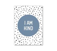 Kid Affirmations Encourage Quotes Wall Art Canvas Poster I Am Loved Kind Strong Smart Brave Unique Worthy Capable Enough Prints Kids Room Nursery Decor (SKU3,8x12inch=(20x30cm),Unframed)