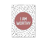 Kid Affirmations Encourage Quotes Wall Art Canvas Poster I Am Loved Kind Strong Smart Brave Unique Worthy Capable Enough Prints Kids Room Nursery Decor (SKU9,11x14inch=(28x35cm),Unframed)