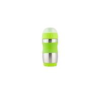 Kid Basix Safe Sporter, Lunch & Sport Stainless Steel Water Bottle, Easy Pull Spout, Mud Cap, Dishwasher Safe, Holds 12oz, Lime