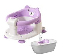 Kid Bath Seat, Bath Support, Quick and Secure Installation, Toddler Shower Seat with Stable and Ergonomic Design for Boys and Girls, 16.14x12.6x9.45 inches