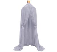 Kid Bedding Mosquito Net Romantic Round Bed Cover Hung Dome Canopy for Kids Bedroom(Grey)