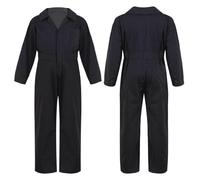 Kid Boys Overalls Bodysuit Turndown Collar Long Sleeve Flight Suit Jumpsuit Mechanic Costume Halloween Cosplay