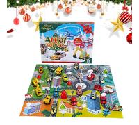 Kid Cars Advent - Christmas Kids Construction Car Count Down | 24 Days Holiday Supplies Boys Collection for Children Baby Toddler Teen School Dorm