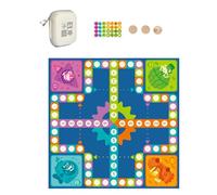 Kid Chess Game - Board Game Set, Interactive Learning Activity for Children, Portable Chessboard Kit, Wood-Free Frame with High-Tension Latch, Educational Toy Set for Strategizing Thinking Learning