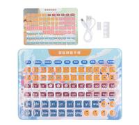 Kid Chinese Pinyin Learning Tablet Toddler Phonetic Alphabet Number Math Pa | Learn pinyin phonetic alphabet math and shapes with this portable rechargeable non electronic screen tablet for home and trav