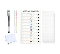 Kid Chore Chart Portable Routine Checklist Board for Daily Routine Planning with 20 Cardstock 2 Hightlight and Holder Preschool Activity Board