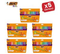 Kid Couleur Washable Water-Based Felt Tip Pen Assorted - 5 Packs Bic Multi One Size