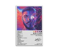 KID CUDI MAN ON THE MOONITHE CHOSEN Rapper Music Signed Limited Album Cover Prints Posters Canvas Wall Art Room Aesthetic Posters Music Classroom Bedroom Wall Decor Art 08x12inch(20x30cm) Unframe-sty
