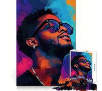 Kid Cudi Portrait 1000-piece Puzzle for Teenagers Clear Logic Snug Joint Fun Activity Christmas Surprise (38x52cm)