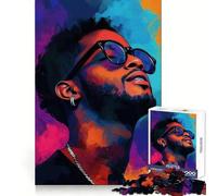 Kid Cudi Portrait Jigsaw Puzzles 1000 Pieces for Adults Stress Relief Play Creative Craft Hard Challenge Great Gift (38x26cm)