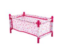Kid Doll Bed - Dolls Toy Furniture, Pretend Play Stroller Cradle | Mini Rocking Crib Bed For Kids, Portable Baby Cot, Child-Safe Cradle For, Lightweight With Accessories For Role