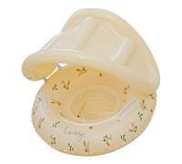 Kid Float with Can opy | Sun Prot ection Port able W ater Play Supplie s - Inflatab le Pool Flo at,for Va cation Bea Bathtu b Sum mer Out do or Travel Play