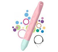 Kid-Friendly Tablet Stylus with Tether, Pink Kids Pen for iPad, AMZ Fire Kids and Kids Pro Tablet, All Fire Tablets, Samsung/Lenovo/Sufface/Pixel Tablets, All Touch Screen Devices (Pink)