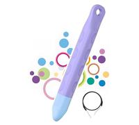 Kid-Friendly Tablet Stylus with Tether, Purple Kids Pen for iPad, AMZ Fire Kids and Kids Pro Tablet, All Fire Tablets, Samsung/Lenovo/Sufface/Pixel Tablets, All Touch Screen Devices (Purple)