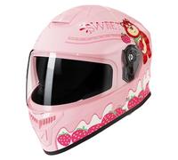 Kid Full Face Motorbike Hel-Mes for Ages 3-12,Dirtbike ATV Bicycle Go-Kart Electric Scooter Hel-Met for Youth Child for Bicycle Moped A4,50-55cm