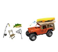 Kid Galaxy Adventure Blast, Canoe Adventure Game, Off-Road Vehicle with Lights and Sounds, Explorer Figure, Canoe, Fishing Rod, Net and Equipment, Outdoor Adventure Toy Set