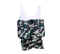 Kid Girls Boy Float Suit One Piece Floating Swimsuit with Adjustable Buoyancy Flotation Swimwear Learn to Swim Training Aid Vest Bodysuit Beach Bathing Suit Swimming Costume Camouflage 2-3 Years