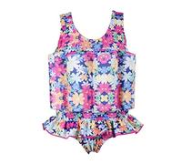 Kid Girls Boy Float Suit One Piece Floating Swimsuit with Adjustable Buoyancy Flotation Swimwear Learn to Swim Training Aid Vest Bodysuit Beach Bathing Suit Swimming Costume Flower 18-24 Months